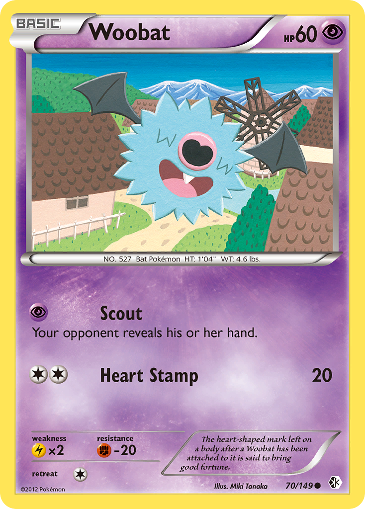 Woobat bw7-70 Common from Boundaries Crossed Set