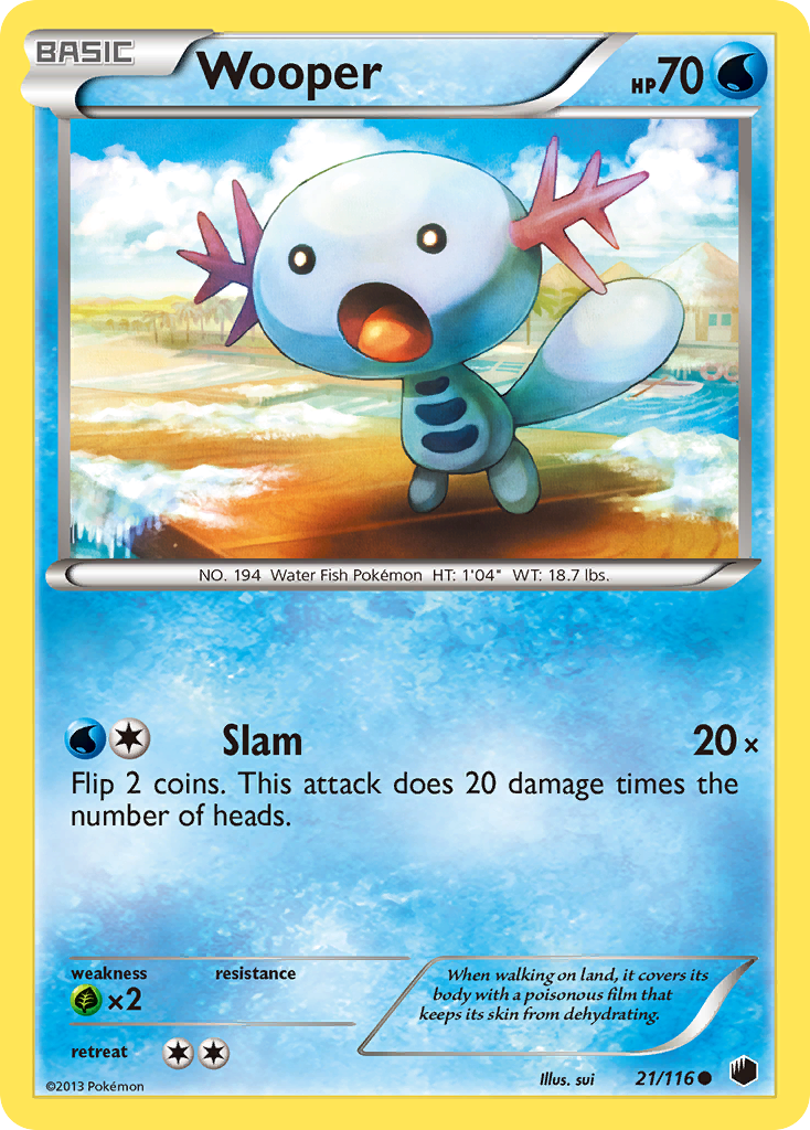 Wooper bw9-21 Common from Plasma Freeze Set