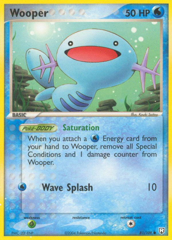 Wooper ex7-81 Common from Team Rocket Returns Set