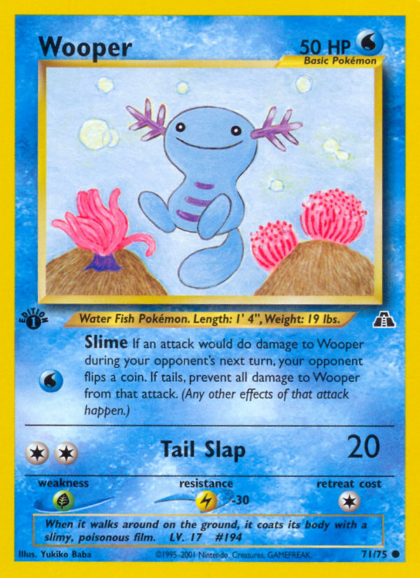 Wooper neo2-71 Common from Neo Discovery Set