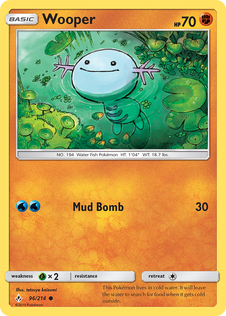 Wooper sm10-96 Common from Unbroken Bonds Set