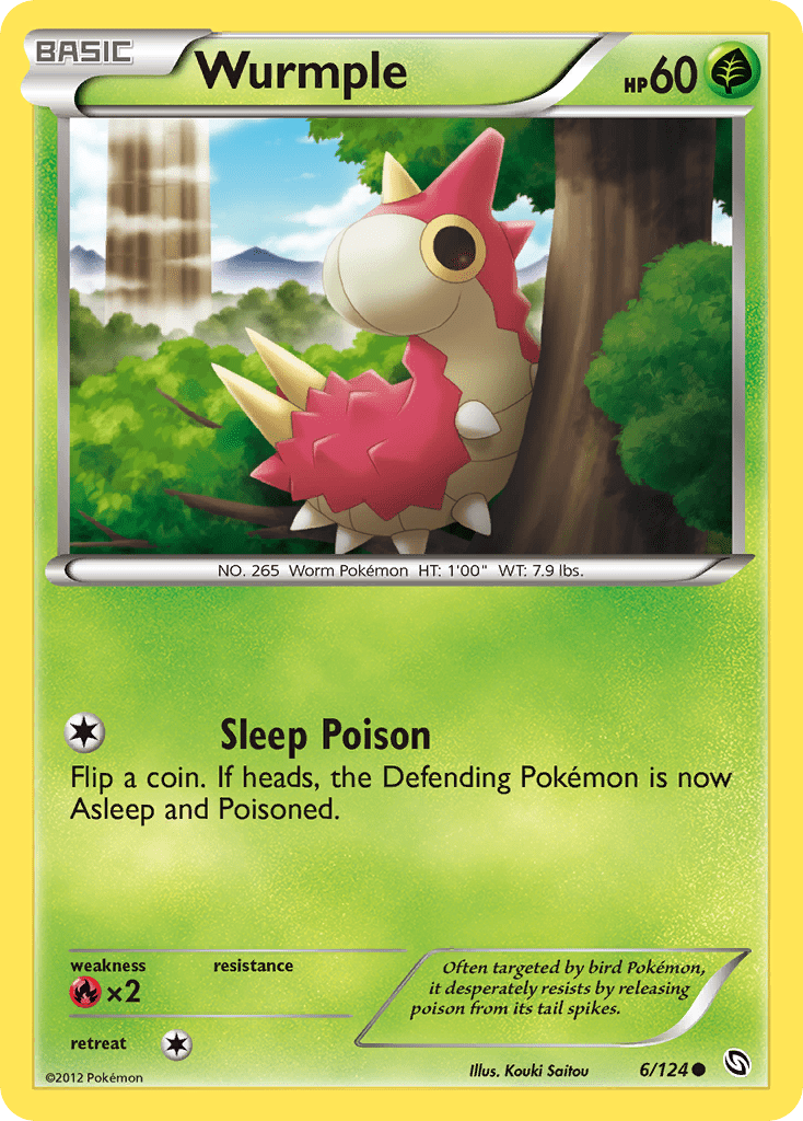 Wurmple bw6-6 Common from Dragons Exalted Set