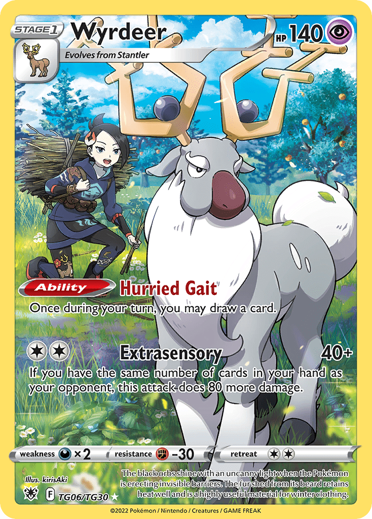 Wyrdeer swsh10tg-TG06 Trainer Gallery Rare Holo from Astral Radiance Trainer Gallery Set