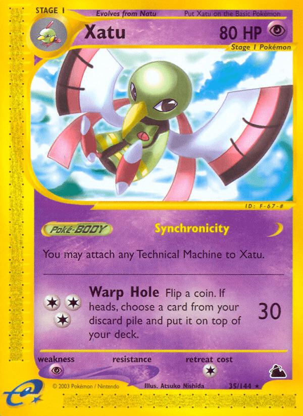 Xatu ecard3-35 Rare from Skyridge Set