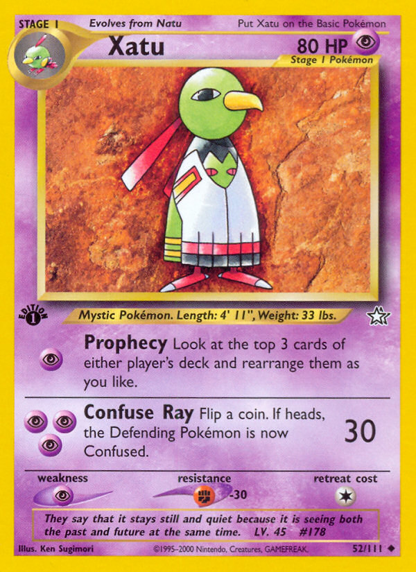 Xatu neo1-52 Uncommon from Neo Genesis Set