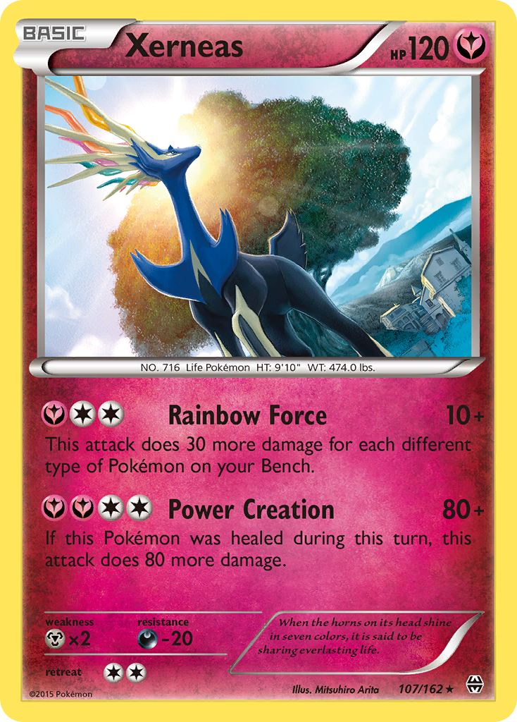 Xerneas xy8-107 Rare Holo from BREAKthrough Set