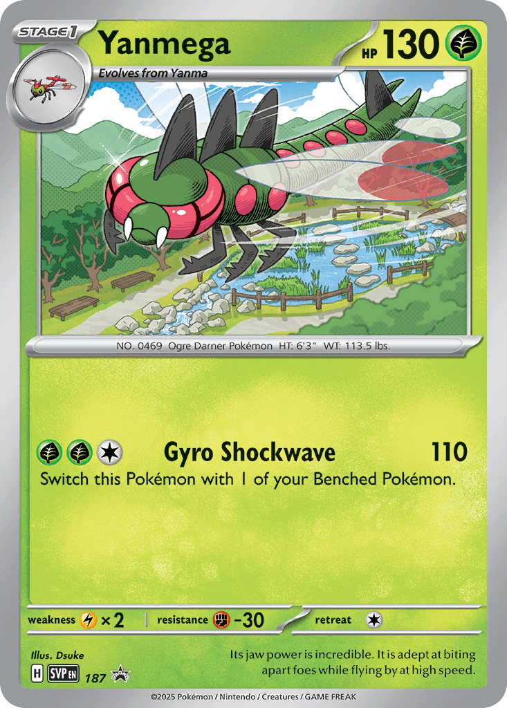 Yanmega svp-187 Promo from Scarlet & Violet Black Star Promos Set