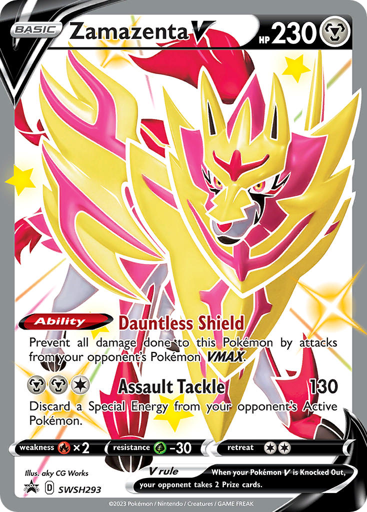 Zamazenta V swshp-SWSH293 Promo from SWSH Black Star Promos Set