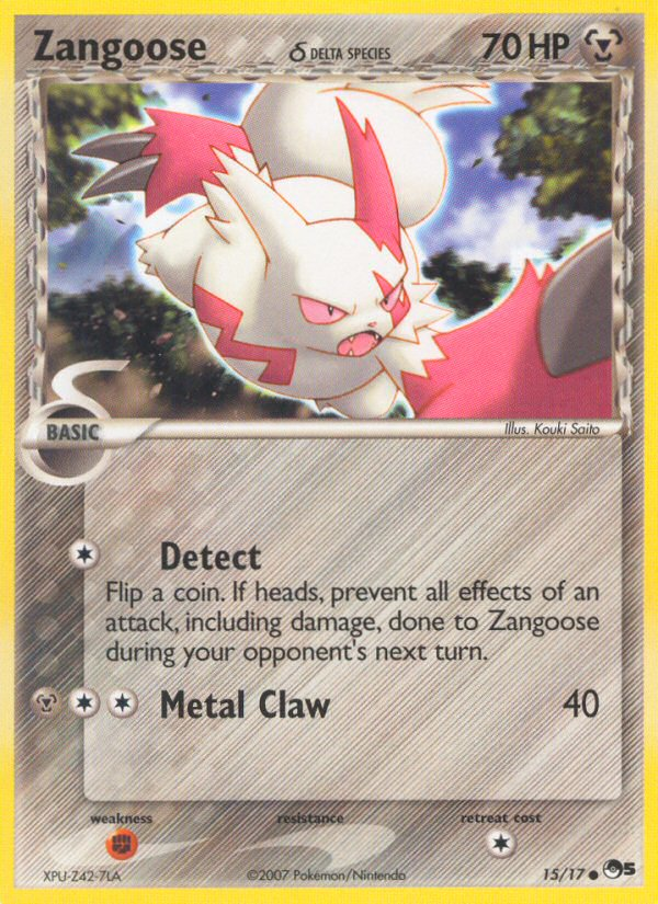 Zangoose δ pop5-15 Common from POP Series 5 Set