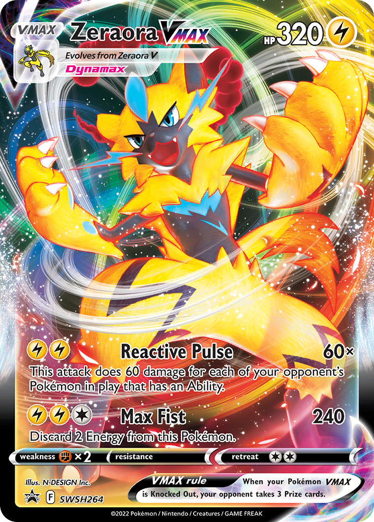 Zeraora VMAX swshp-SWSH264 Promo from SWSH Black Star Promos Set