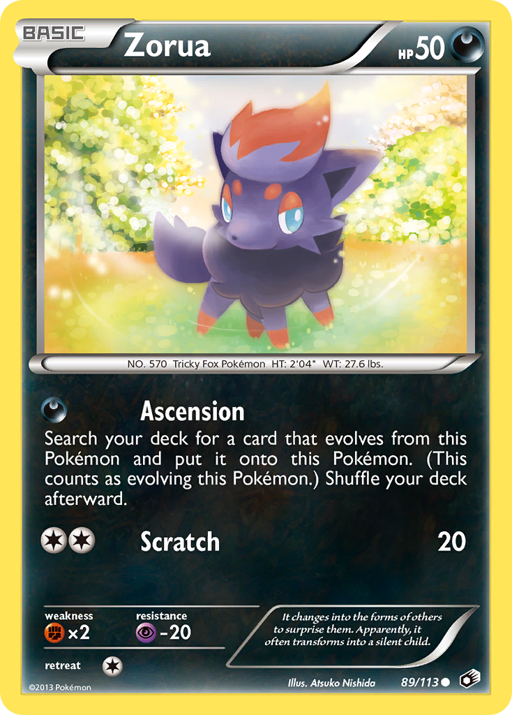 Zorua bw11-89 Common from Legendary Treasures Set