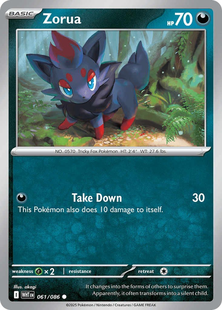 Zorua rsv10pt5-61 Common from White Flare Set