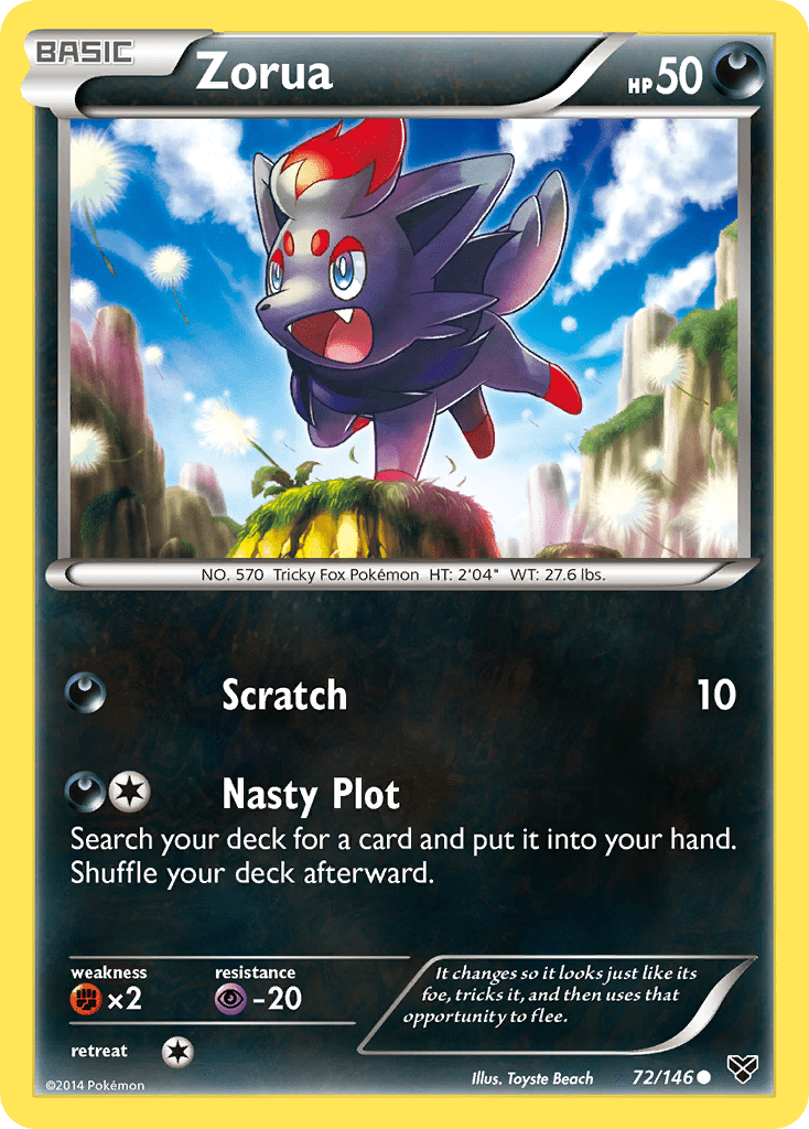Zorua xy1-72 Common from XY Set
