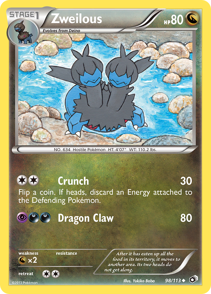 Zweilous bw11-98 Uncommon from Legendary Treasures Set