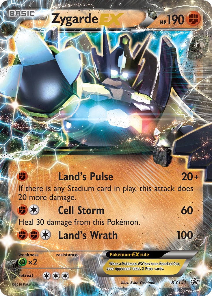 Zygarde-EX xyp-XY151 Promo from XY Black Star Promos Set