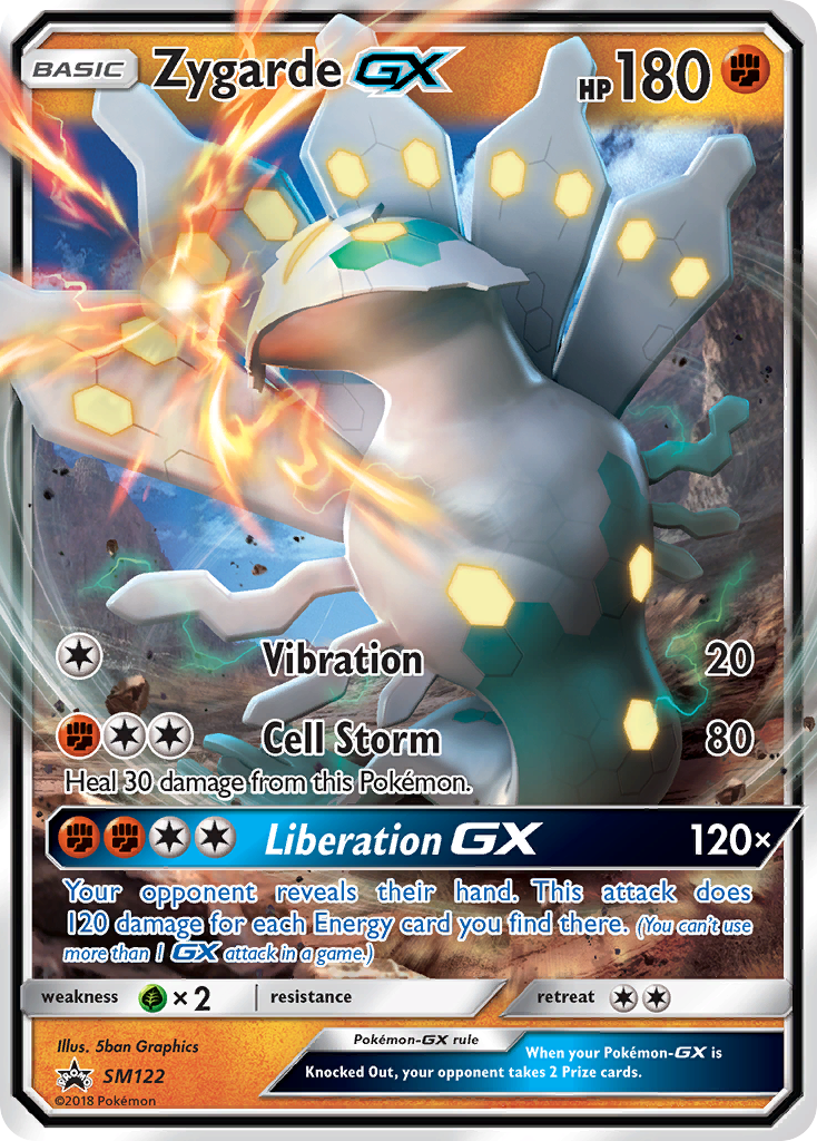 Zygarde-GX smp-SM122 Promo from SM Black Star Promos Set
