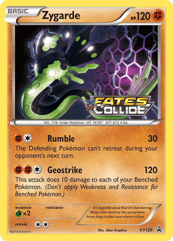 Zygarde xyp-XY129 Promo from XY Black Star Promos Set