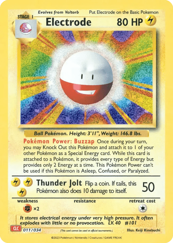 Electrode 011/034 from Pokémon TCG Classic - Charizard