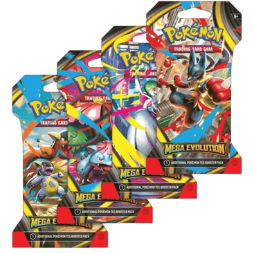 Mega Evolution Sleeved Booster Pack Art Bundle (Set of 4)