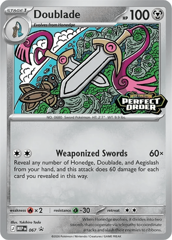 Doublade mep-67 Promo from Mega Evolution Black Star Promos Set
