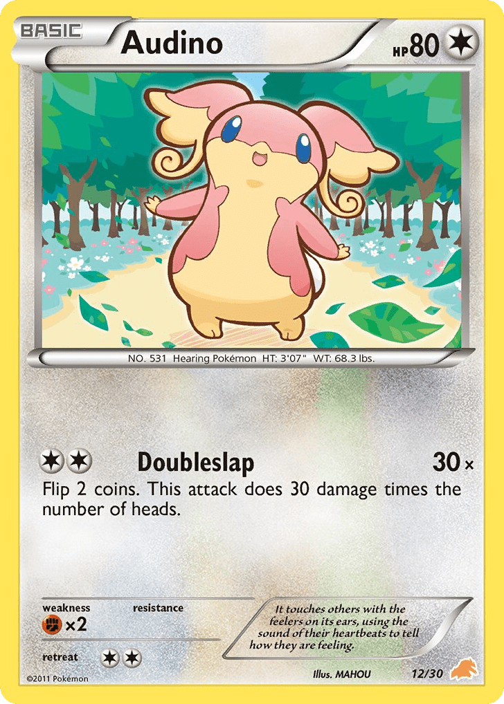 Audino tk5b-12 Common from BW Trainer Kit Excadrill Set