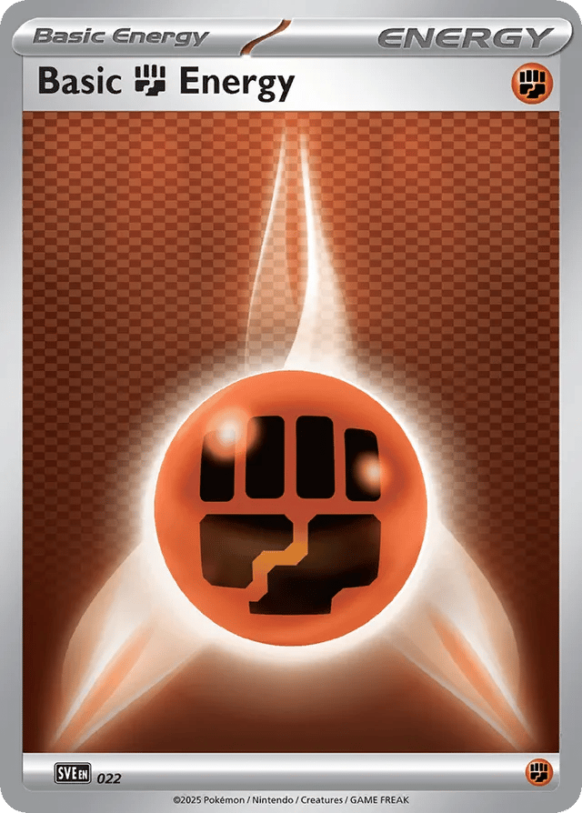 Basic Fighting Energy sve-22  from Scarlet & Violet Energies Set