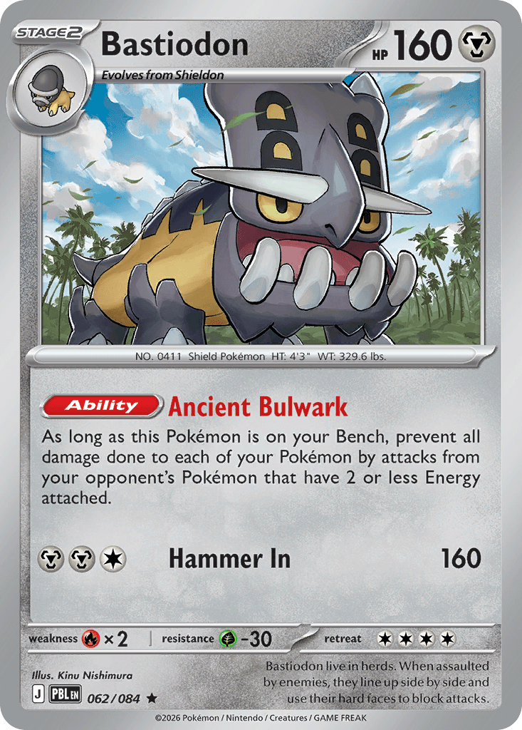 Bastiodon me5-62 Rare from Pitch Black Set