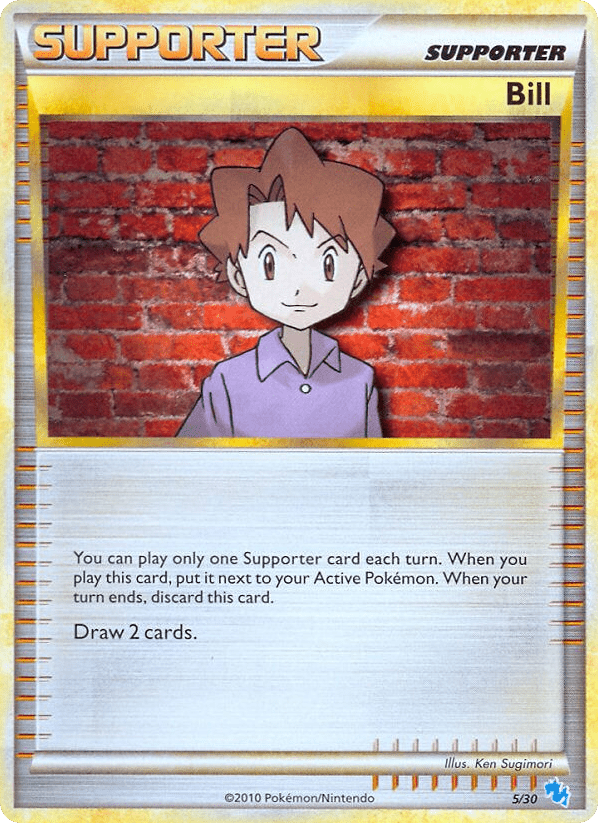 Bill tk4b-5 Common from HGSS Trainer Kit Gyarados Set