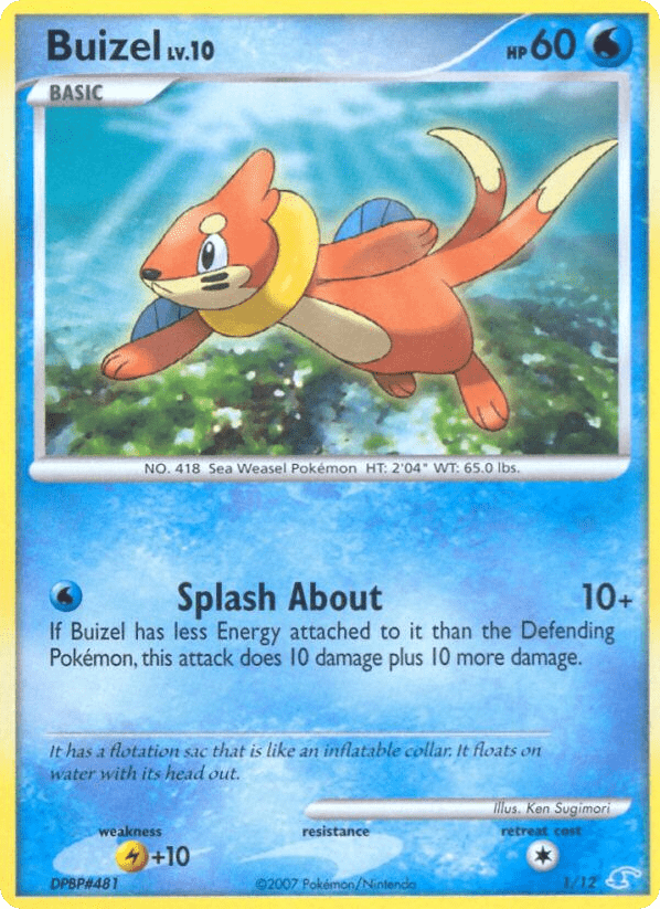 Buizel tk3a-1 Common from DP Trainer Kit Manaphy Set