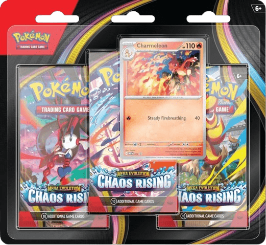 Chaos Rising 3 Pack Blister (Charmeleon) me4-s12 from Chaos Rising Set