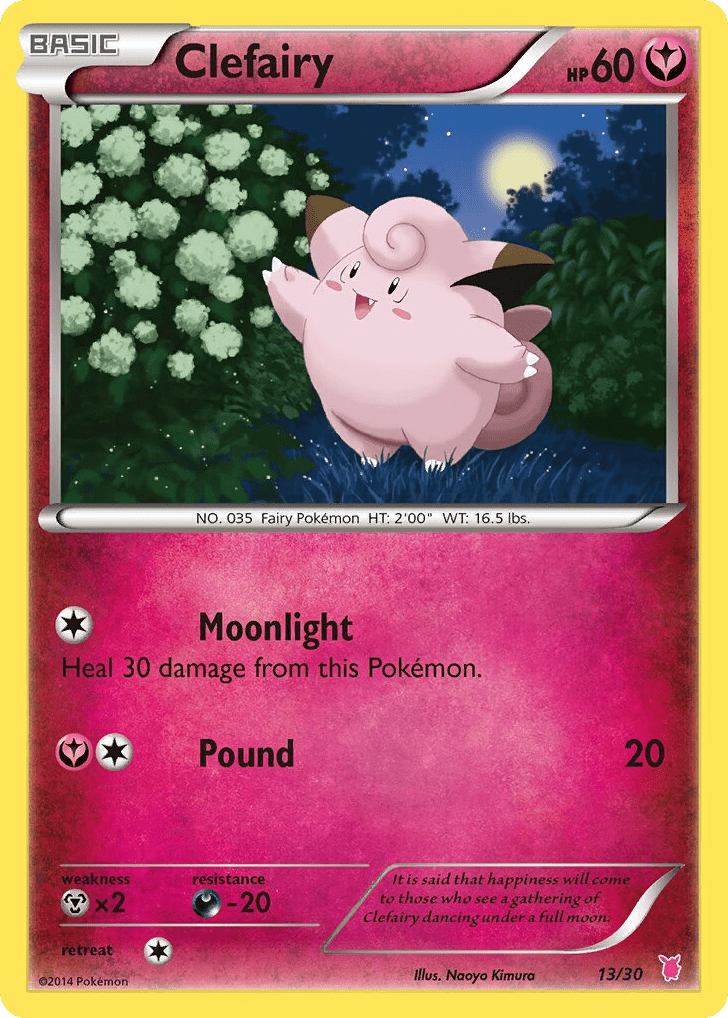 Clefairy tk7a-13 Common from XY Trainer Kit Wigglytuff Set
