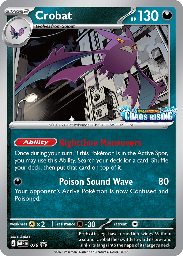 Crobat mep-76 Promo from Mega Evolution Black Star Promos Set