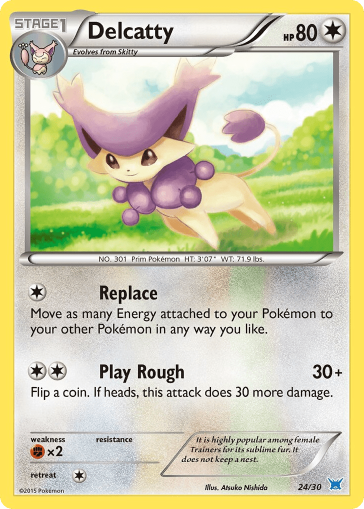Delcatty tk8a-24 Common from XY Trainer Kit Latios Set