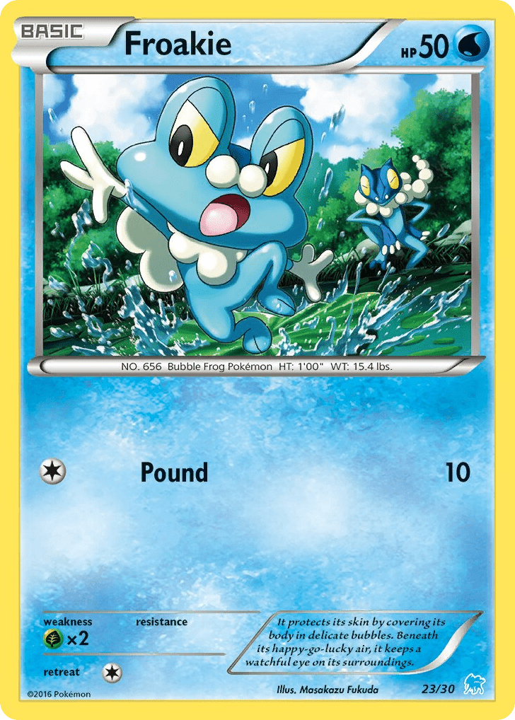 Froakie tk9a-23 Common from XY Trainer Kit Suicune Set