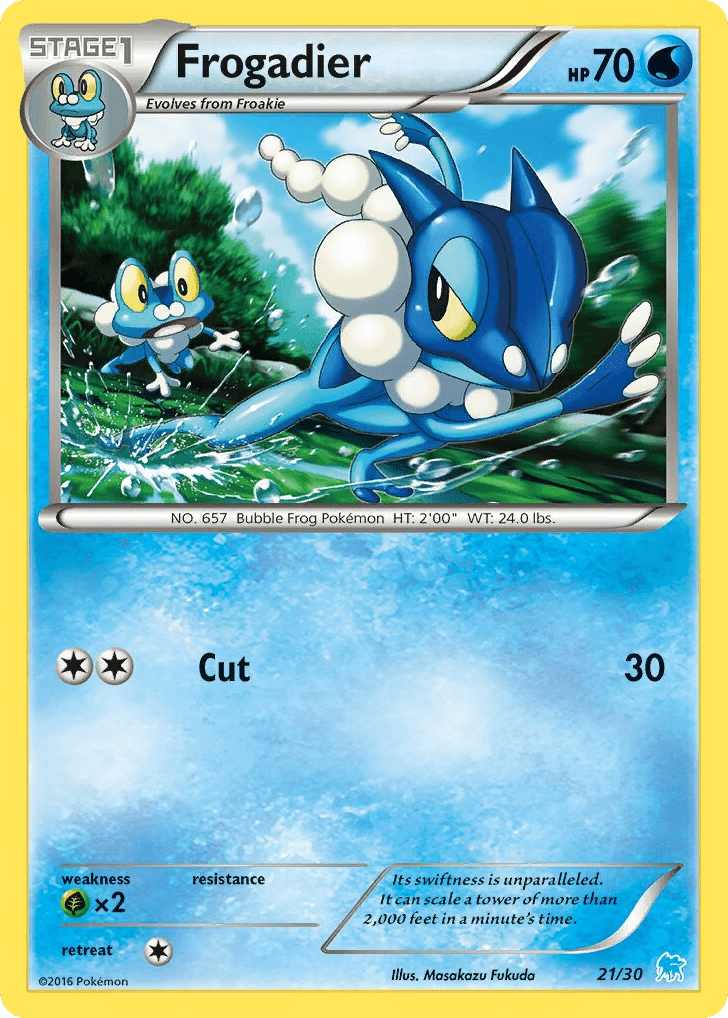 Frogadier tk9a-21 Common from XY Trainer Kit Suicune Set