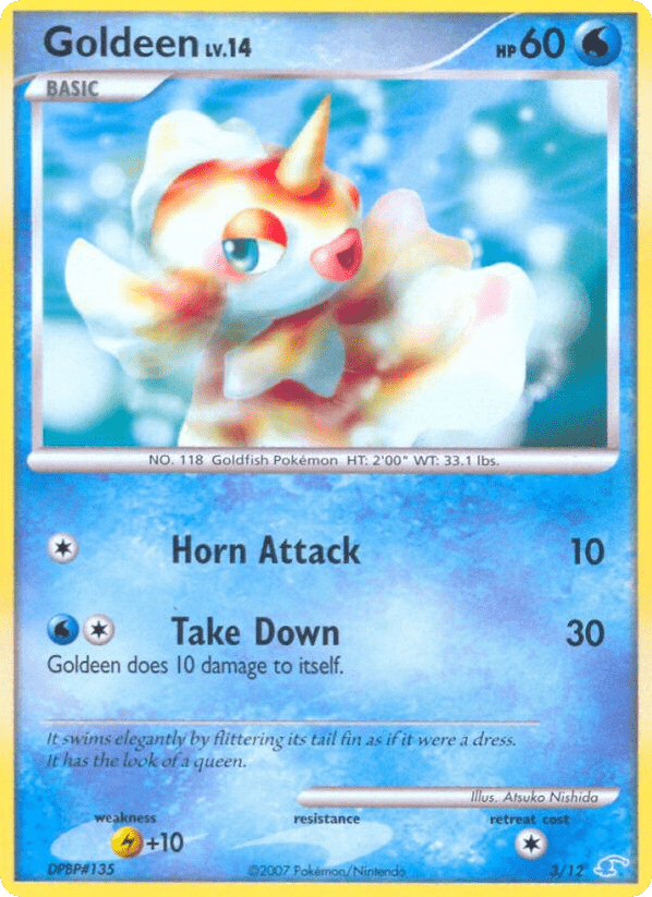 Goldeen tk3a-3 Common from DP Trainer Kit Manaphy Set