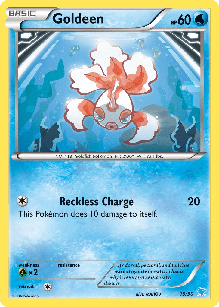 Goldeen tk9a-13 Common from XY Trainer Kit Suicune Set