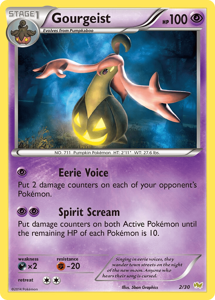 Gourgeist tk6b-2 Common from XY Trainer Kit Noivern Set