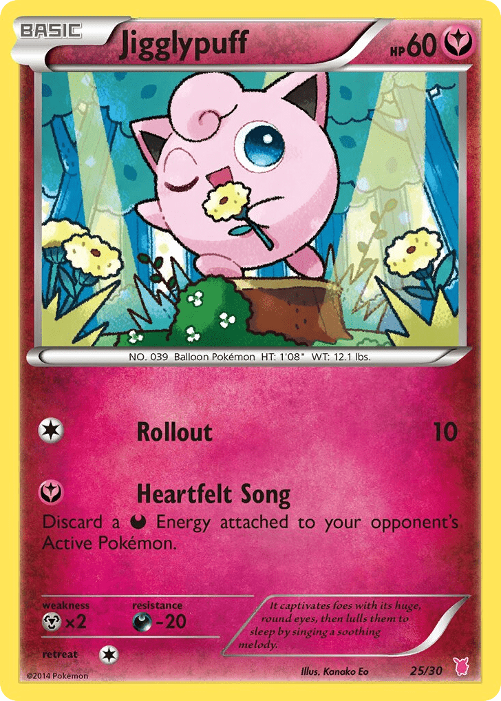 Jigglypuff tk7a-25 Common from XY Trainer Kit Wigglytuff Set