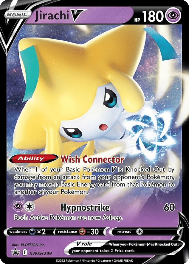 Jirachi V swshp-SWSH299 Promo from SWSH Black Star Promos Set