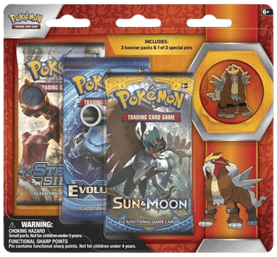 Legendary Beasts Collector Pin 3 Pack Blister (Entei) miscp-s452 from Miscellaneous Set