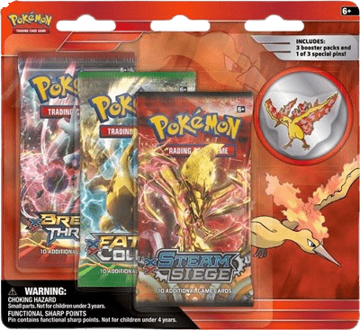 Legendary Birds Pin 3 Pack Blister (Moltres Pin) miscp-s445 from Miscellaneous Set