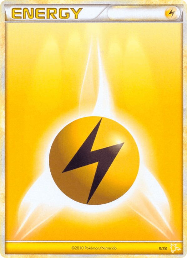 Lightning Energy tk4a-5 Common from HGSS Trainer Kit Raichu Set