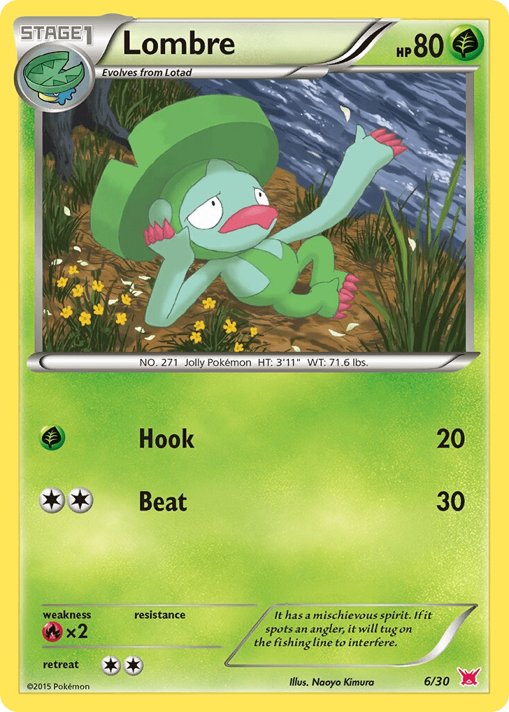 Lombre tk8b-6 Common from XY Trainer Kit Latias Set