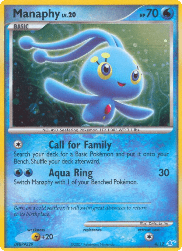 Manaphy tk3a-4 Common from DP Trainer Kit Manaphy Set