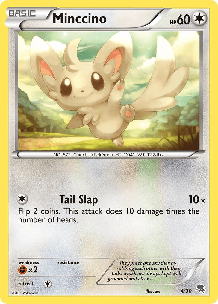 Minccino tk5a-4 Common from BW Trainer Kit Zoroark Set