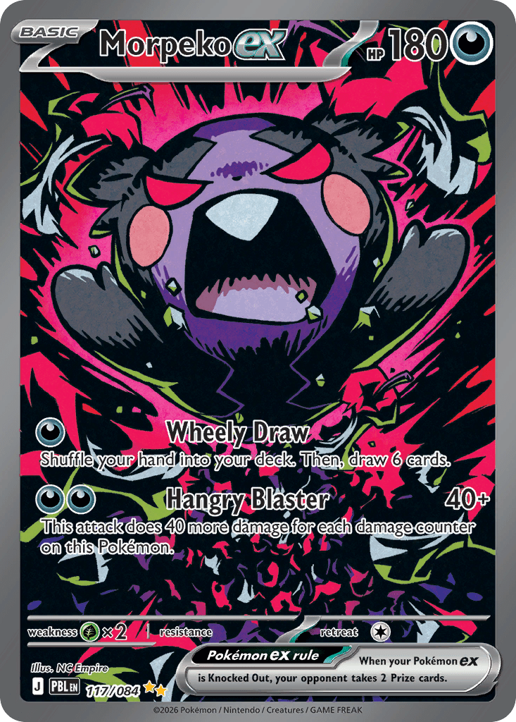 Morpeko ex me5-117 Special Illustration Rare from Pitch Black Set