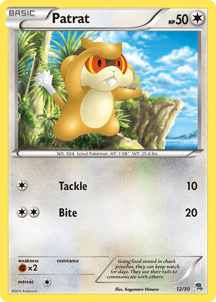 Patrat tk5a-12 Common from BW Trainer Kit Zoroark Set