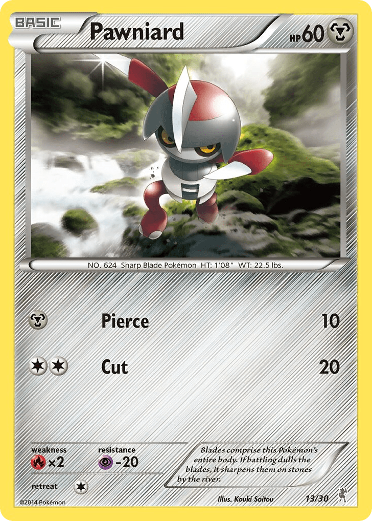 Pawniard tk7b-13 Common from XY Trainer Kit Bisharp Set