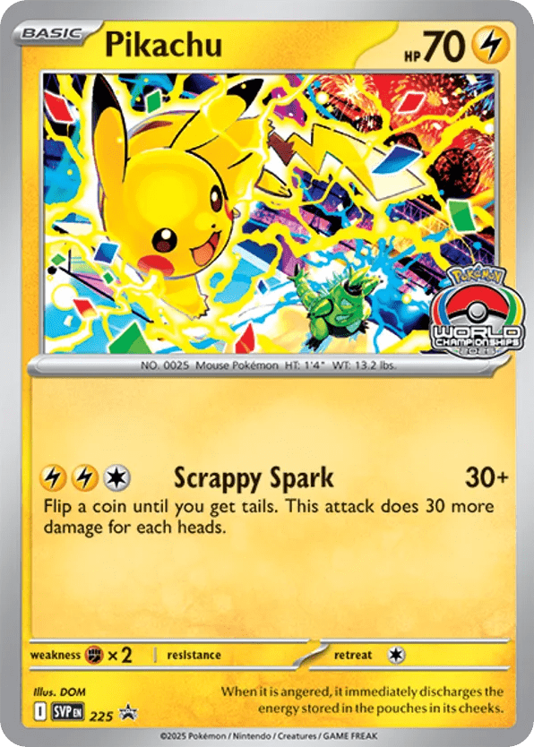 Pikachu svp-225 Promo from Scarlet & Violet Black Star Promos Set